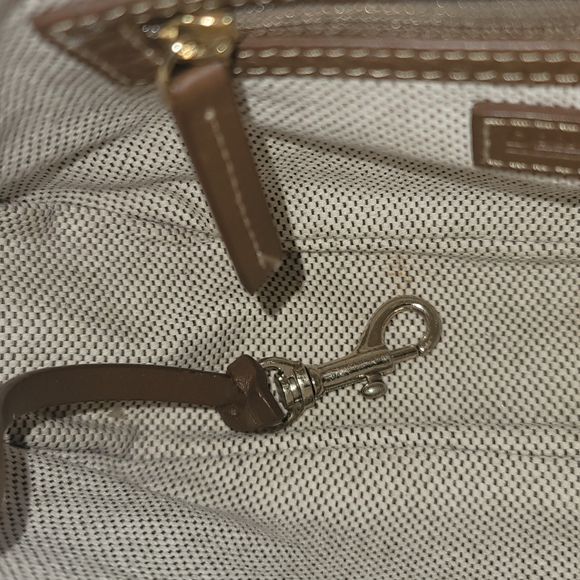 Dooney & Bourke Brown Leather & Signature Hobo - Picture 16 of 16